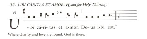 Holy Thursday • UBI CARITAS • Offertory. Official English Translation (Roman Missal, 3rd Edition). Simple English Propers (CMAA). OFFERTORY. Ubi Caritas. W vi.